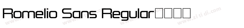 Romelio Sans Regular字体转换